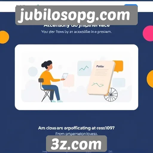 Acessibilidade e design no site jubilosopg.com